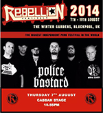 Police Bastard - Rebellion Festival, Blackpool 7.8.14